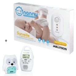 Moniteur Mouvements & Respiration + Babyphone Sans Onde Chouette NANNY CARE : Comparateur, Avis, Prix