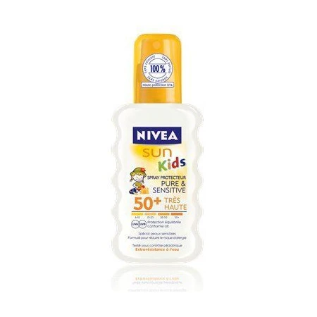 Spray Solaire FPS 50+ Sun Kids Pure & Sensitive NIVEA : Comparateur, Avis, Prix 1 Spray Solaire FPS 50+ Sun Kids Pure & Sensitive NIVEA : Comparateur, Avis, Prix