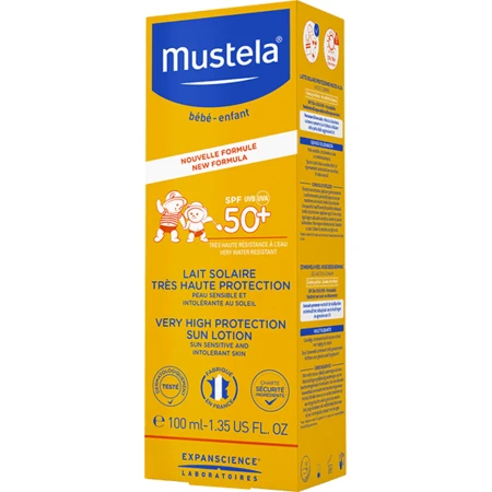 Lait Solaire Très Haute Protection SPF 50+ MUSTELA : Comparateur, Avis, Prix 2 Lait Solaire Très Haute Protection SPF 50+ MUSTELA : Comparateur, Avis, Prix – Image 2