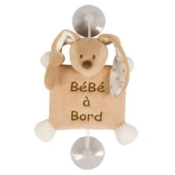 Bébé à Bord Lapin Thème Cappuccino NATTOU : Comparateur, Avis, Prix